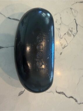 Gucci Glossy Black Embossed Sunglasses Case